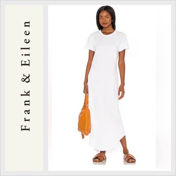 FRANK & EILEEN // The Perfect Tee white maxi Dress XS - Picture 1 of 6